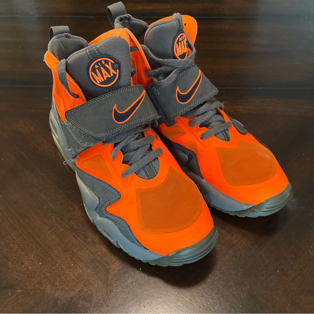 Nike Air Max 2 Express Orange Grey 525224-800 Size 10.5